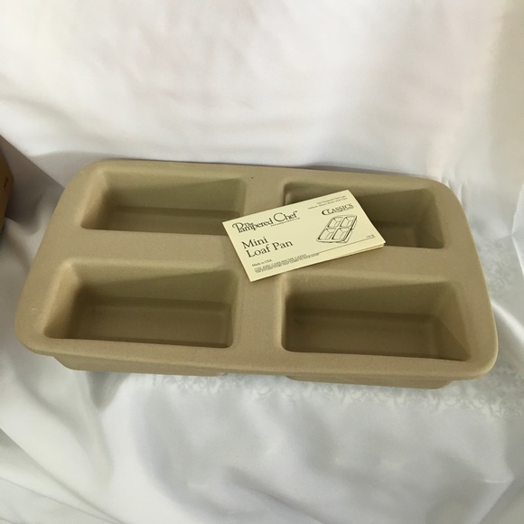 The Pampered Chef Kitchen Pampered Chef Stoneware Mini Loaf Pan New